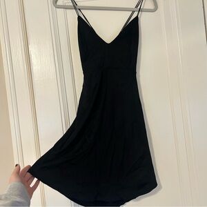 We The Free Aritzia Black Spaghetti Strap backless Dress size small